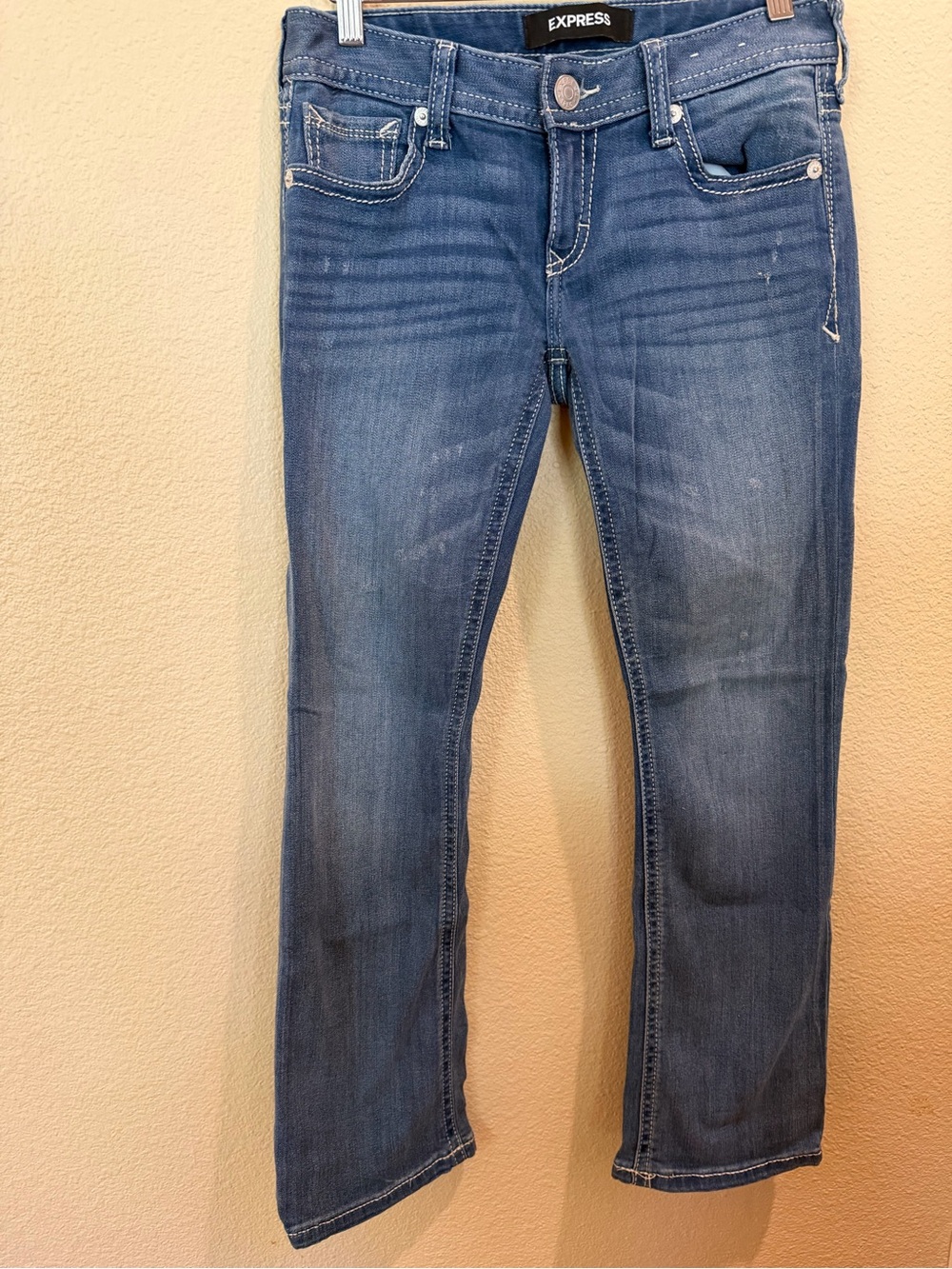 Express Women's Medium Blue Boot-Cut Jeans
